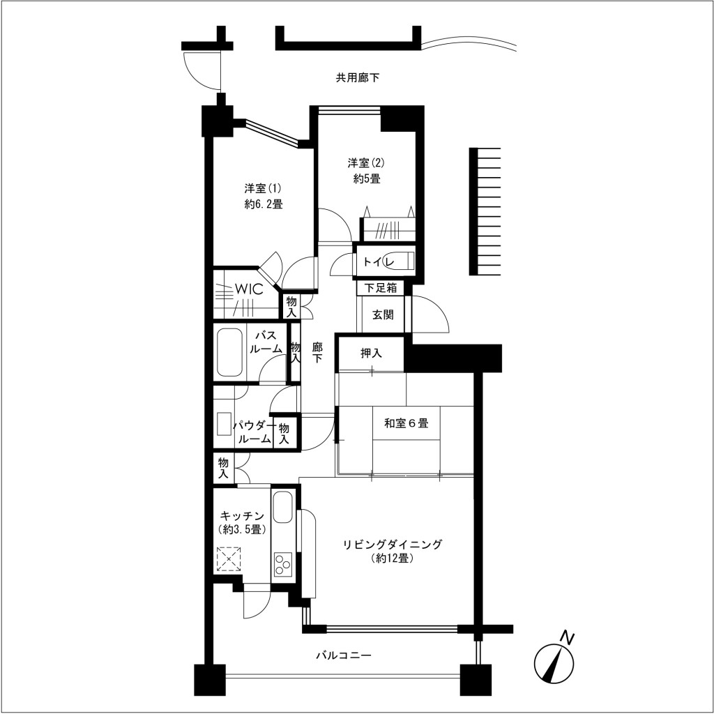 ブロッサムガーデンⅣ番館3階